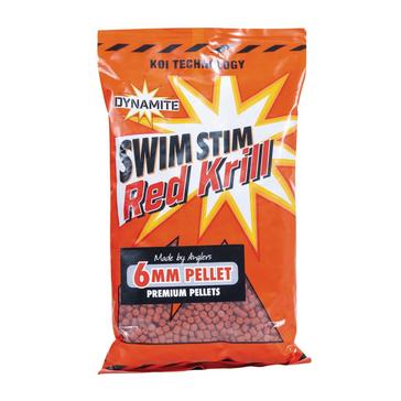 RED Dynamite Swim Stim Red Krill Sinking Carp Pellets, 6mm, 900