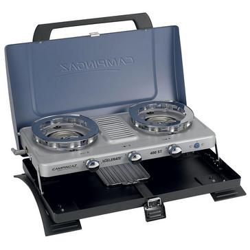 Blue Campingaz Xcelerate 400ST Double Burner Stove and Toaster