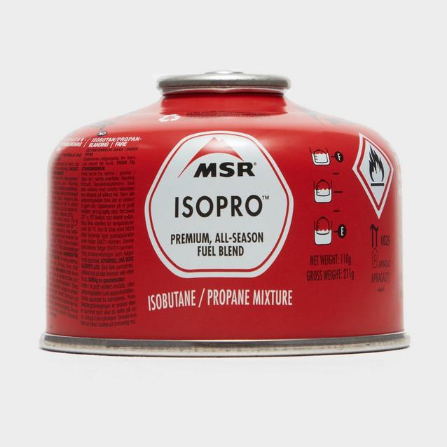 Red MSR IsoPro Fuel Canister (4oz, 113g) image 1