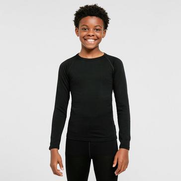 Black HI-GEAR Kids' Merino Long-Sleeved Top