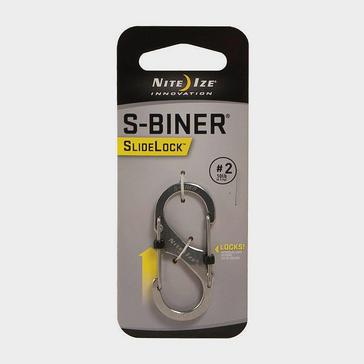 Silver Niteize S-Biner SlideLock #2 (Stainless Steel)