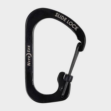 Black Niteize SlideLock Carabiner #2 (Black)