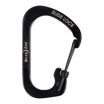 Black Niteize SlideLock Carabiner #2 (Black)