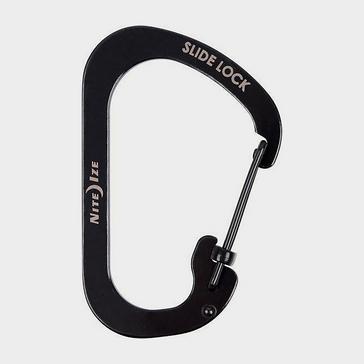 Black Niteize Slidelock Carabiner #4 (Stainless Steel)