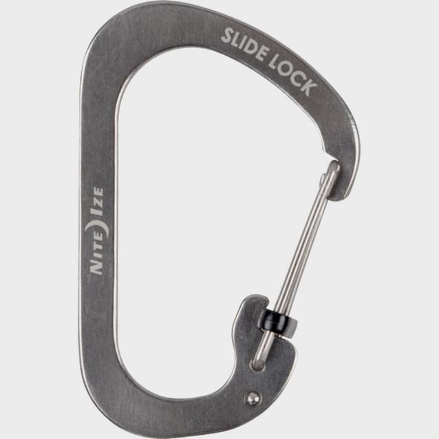 Grey Niteize Slidelock Carabiner #4 (Stainless Steel) image 1