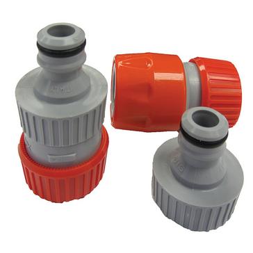 Red Hitchman Aquaroll Mains Adaptor Extension Hose Connectors