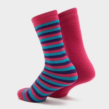 Red The Edge Kids' Thermal Parallel Socks