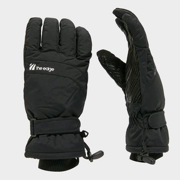 Black The Edge Men's Aspen Ski Gloves