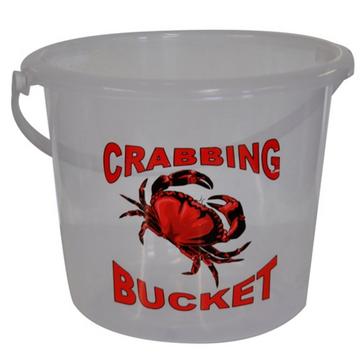 White BlueZone 5 Litre Clear Crab Bucket