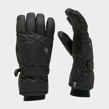 Black Heat Holders Ladies Ski Gloves