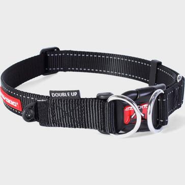 black EzyDog Double Up Dog Collar (XL)