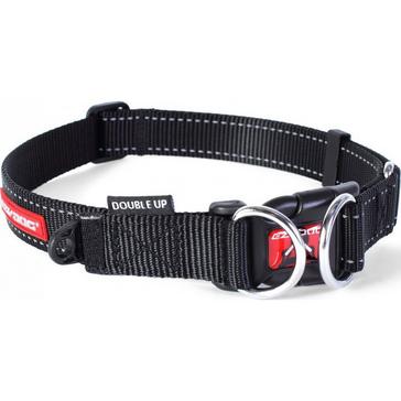 black Ezy-Dog Double Up Dog Collar (XL)