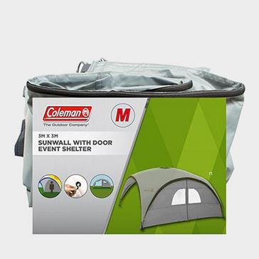 White COLEMAN Event Shelter Pro M Sunwall Door