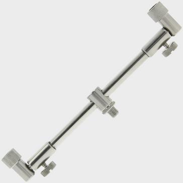 Silver NGT SS Adjustable Buzz Bar 2 Rod 20-30cm