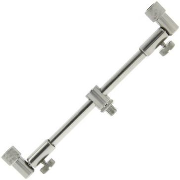 Silver NGT SS Adjustable Buzz Bar 2 Rod 20-30cm
