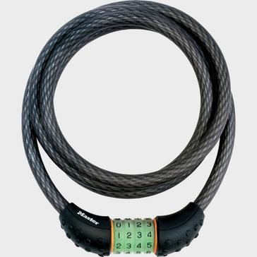 Black Masterlock 12mm x 1800mm Combi Lock Cable