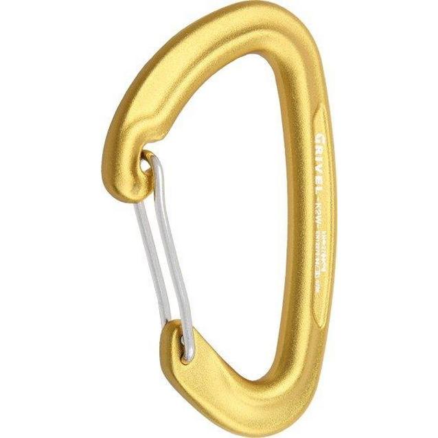 YELLOW Grivel K2 Gamma Wire Gate Carabiner image 1