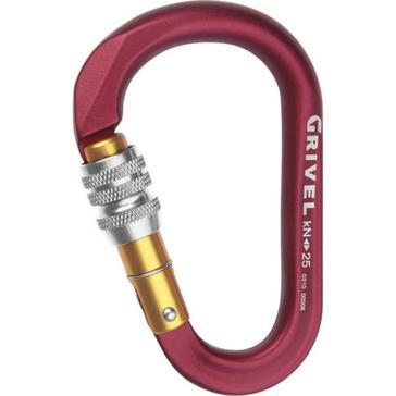 RED Grivel Mega Screwgate HMS K6N Carabiner