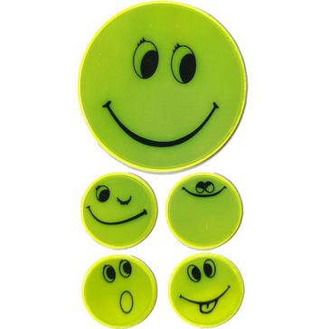 Green Luma Smiley Stickers