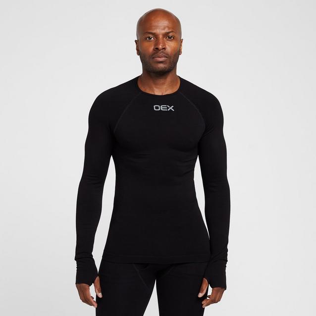 OEX Men's Barneo Long Sleeve Baselayer Top (black)