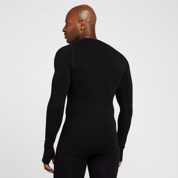 Black OEX Men's Barneo Long Sleeve Baselayer Top