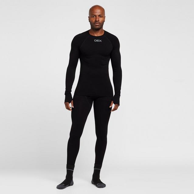 SKINS SERIES-3 MEN'S TRAVEL AND RECOVERY LONG TIGHTS BLACK - SKINS  Compression UK