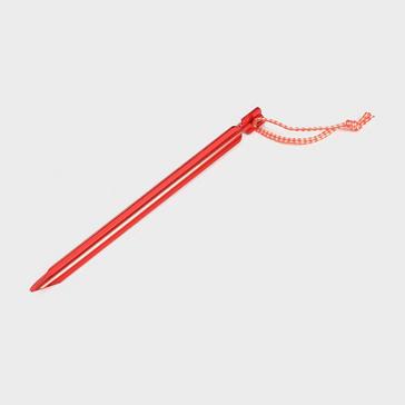 Red OEX Arrow Lightweight Aluminium Pegs (6 Pack)