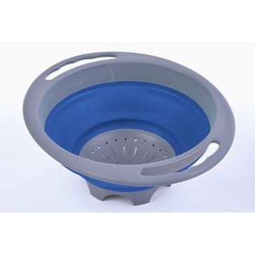 Blue HI-GEAR Folding Colander