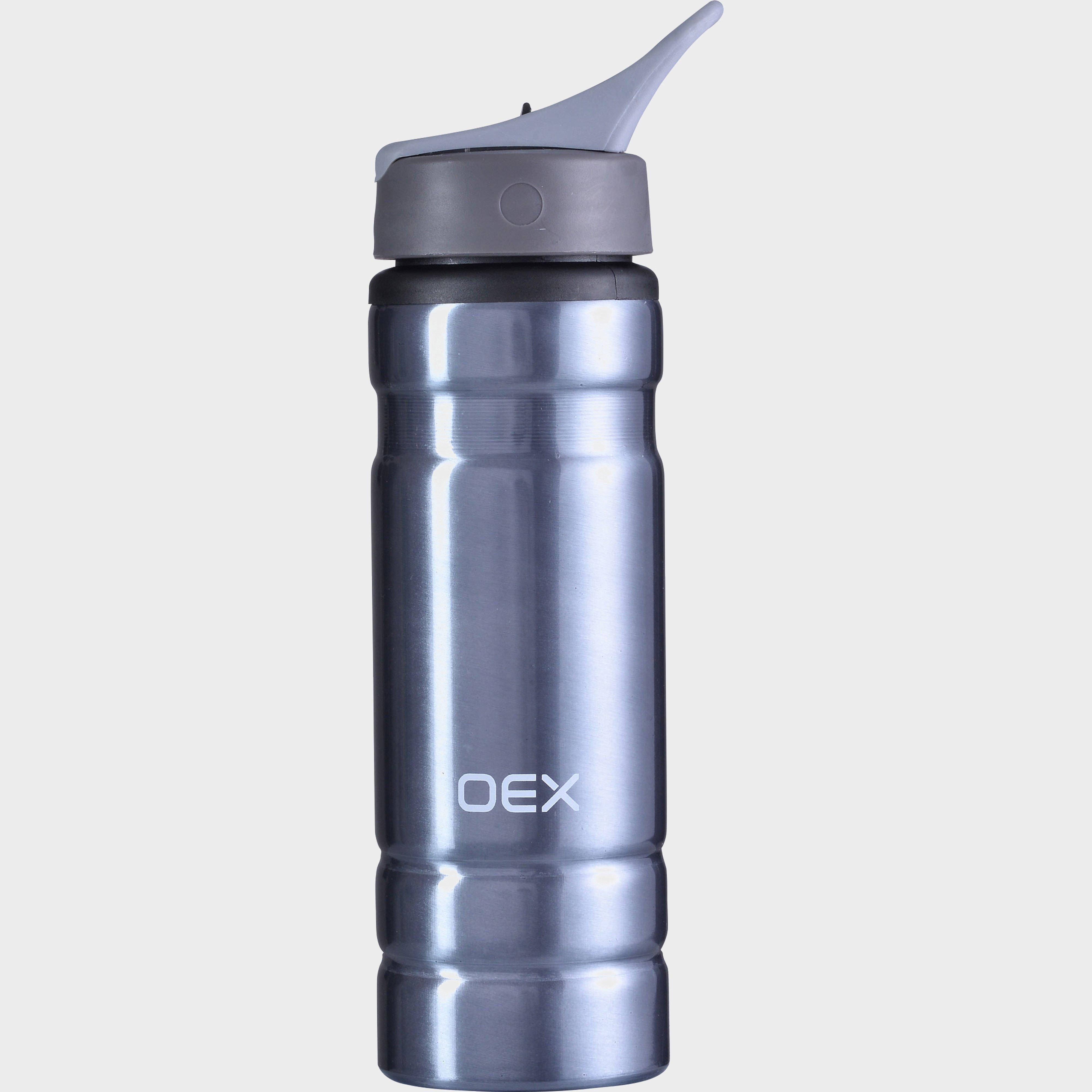 Oex Oex 750ML Aluminium Drink Thru Bottle - Silver, Silver Oex Oex 750ML Aluminium Drink Thru Bottle - Silver, Silver