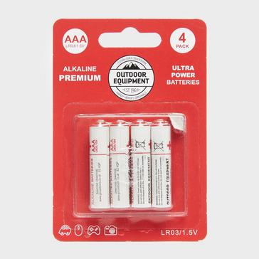 white Handy Heroes AAA Alkaline Batteries (4 Pack)