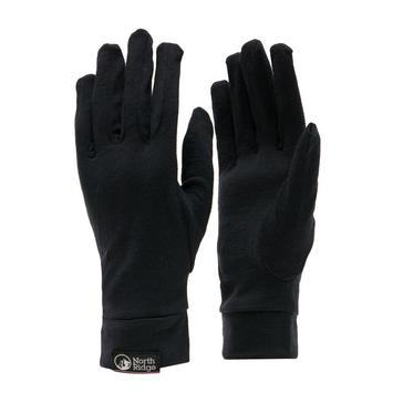 Black North Ridge Convect Merino Gloves