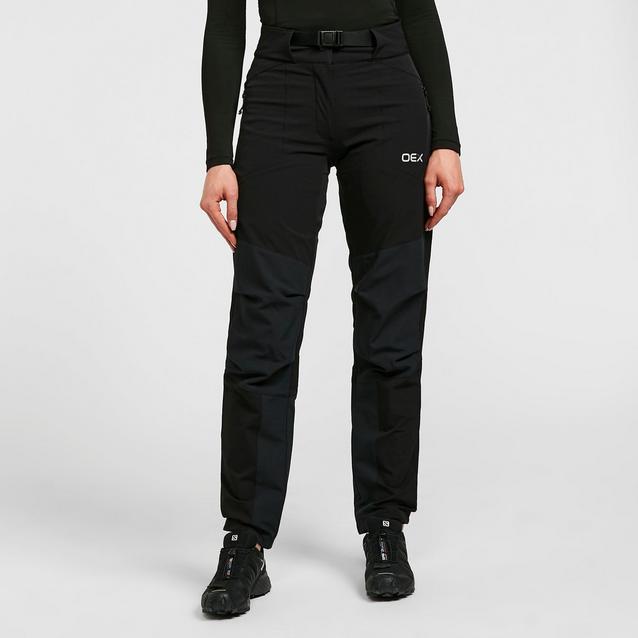Black OEX Women's Strata Softshell Trousers image 1