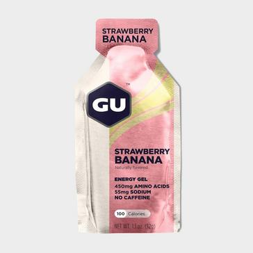 White GU Energy Gel - Strawberry Banana