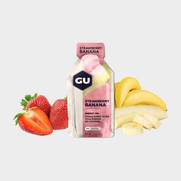 White GU Energy Gel - Strawberry Banana