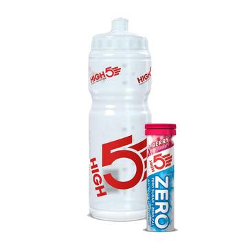 White HIGH 5 750ml Drinks Bottle with 10 ZERO Tabs (Berry)