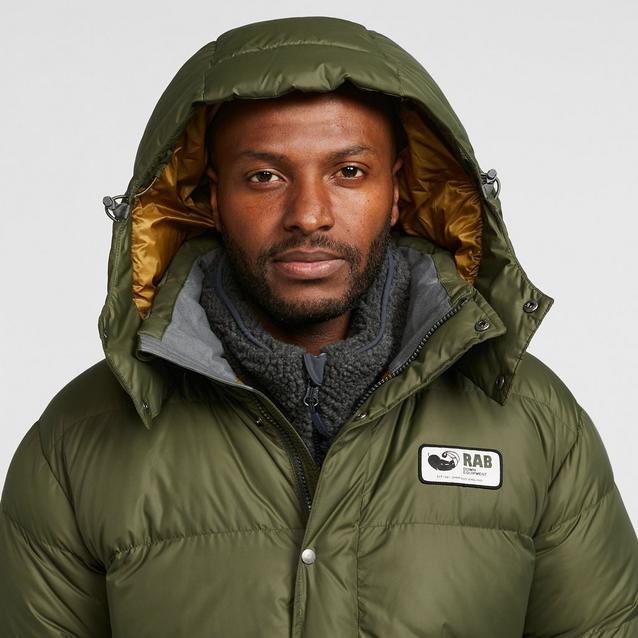 Mens green rab clearance jacket