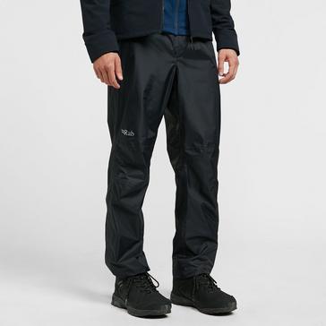 BLACK Rab Men's Downpour Waterproof Pants