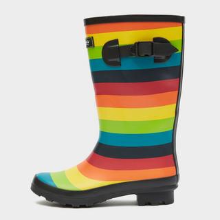 Rainbow wellington boot