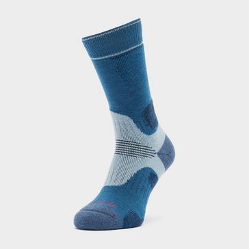 Multisport Socks Medium Cut Electric Blue / White