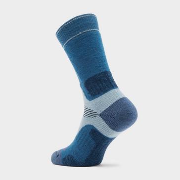 Blue Bridgedale Women's Hike Midweight Merino Performance Boot Socks