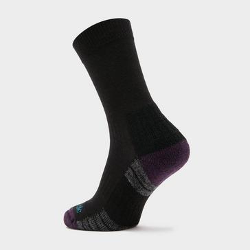 Black Bridgedale Women's Hike Lightweight Merino Performance Boot Socks