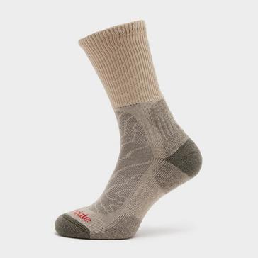 Cream Bridgedale Men's Hike Lightweight Merino Comfort Boot Sock