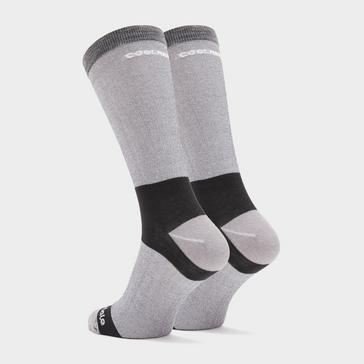 Grey Bridgedale Men's Base Layer Coolmax Liner Boot Socks (2 Pair)