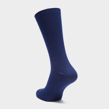 Navy Bridgedale Base Layer Thermal Liner Boot Socks (2 Pairs)