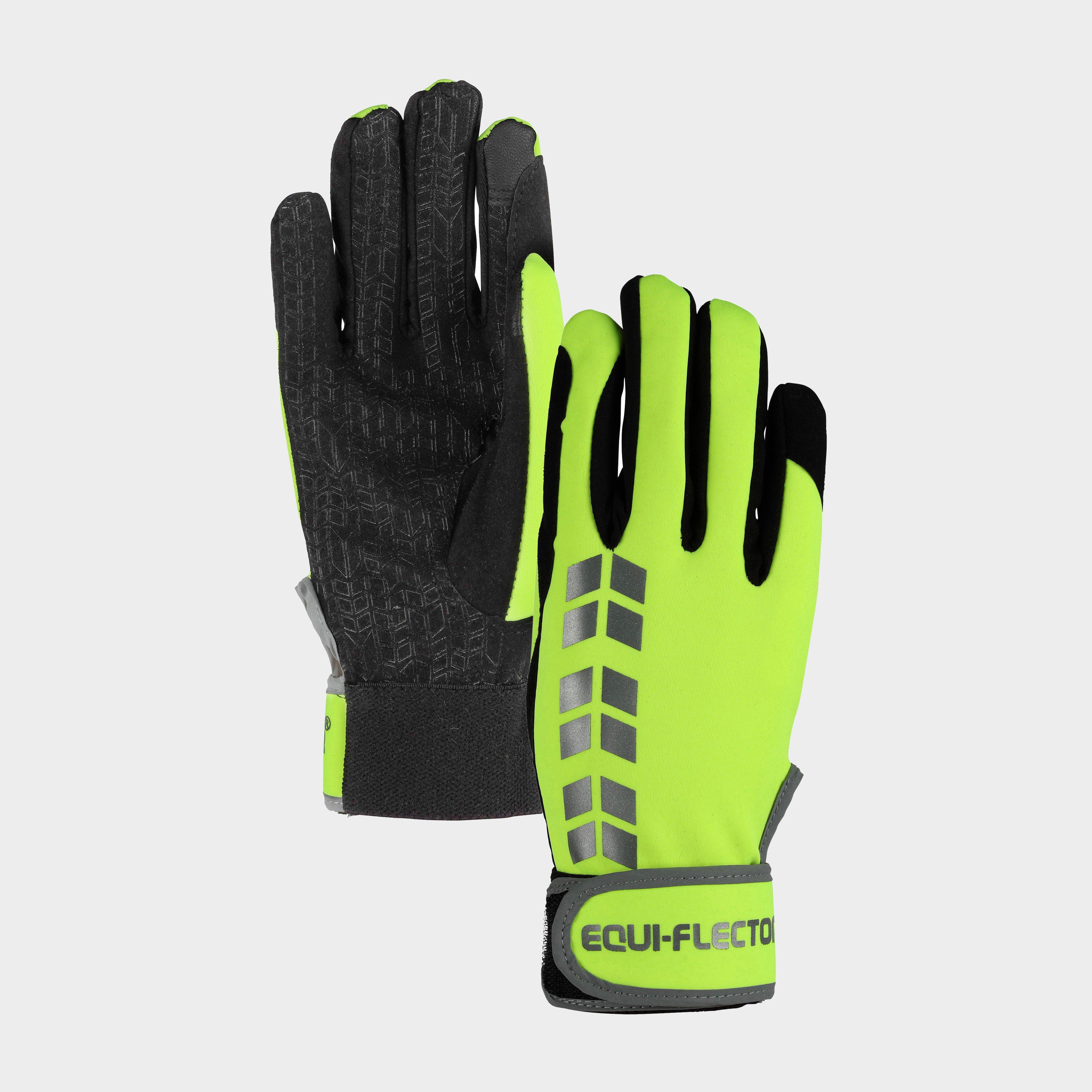 Equi Flector Riding Glove - Yellow, Yellow