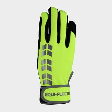 Yellow EQUI-FLECTOR Equi Flector Riding Glove