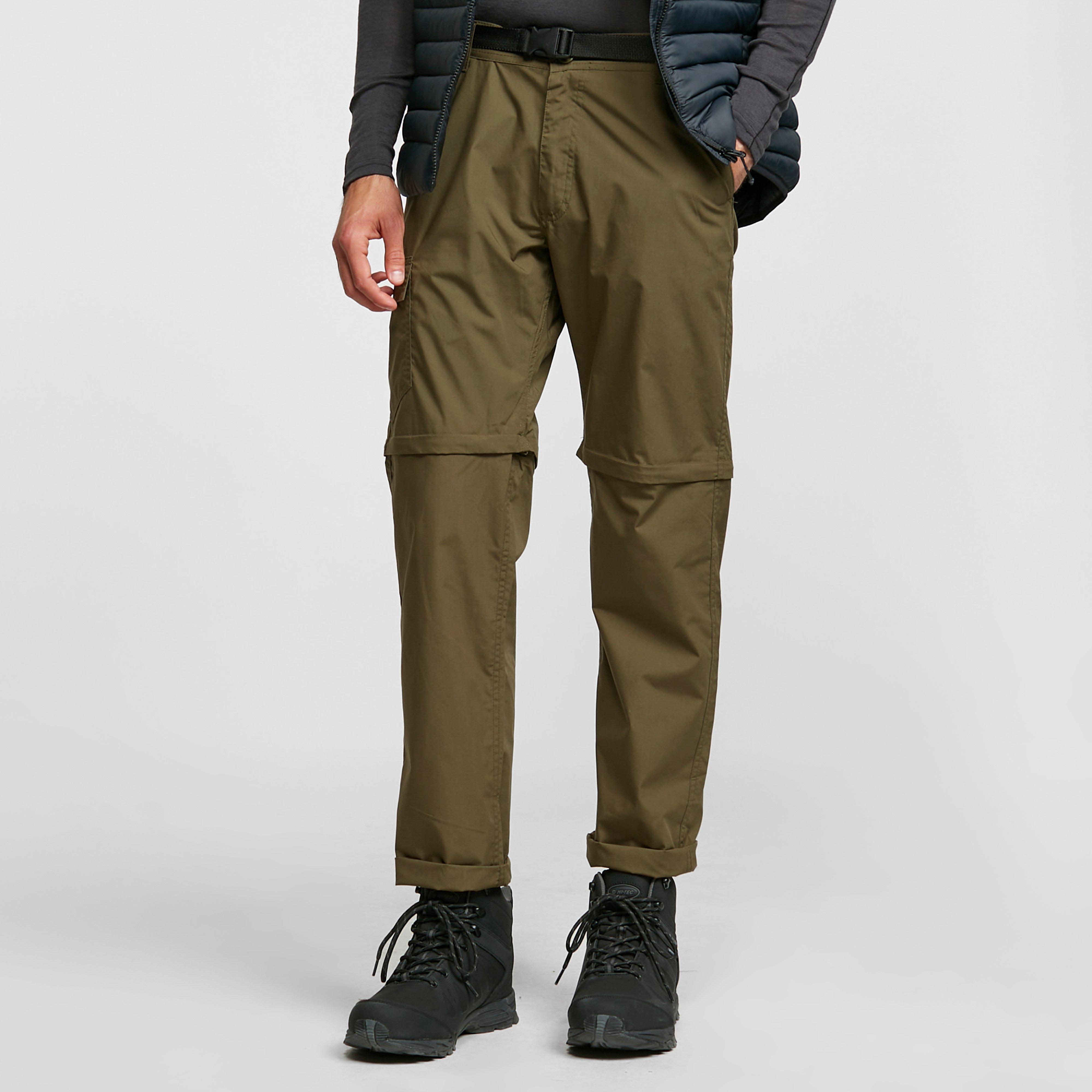 khaki walking trousers