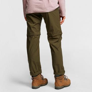 Green HI-GEAR Women's Nebraska II Zip-Off Walking Trousers