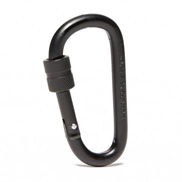 Black OEX Locking Carabiner (8cm)