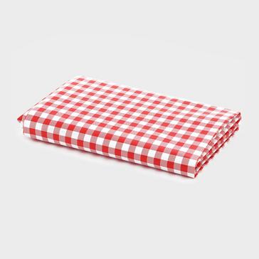 Red HI-GEAR Gingham Camping Tablecloth